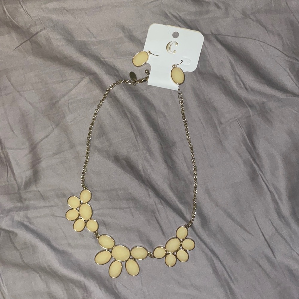 Costume Earrings and Necklace Set